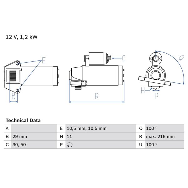 BOSCH 0 986 028 010 Starter