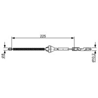 BOSCH 1 987 482 705 Seilzug, Feststellbremse