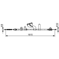 BOSCH 1 987 482 656 Seilzug, Feststellbremse