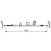 BOSCH 1 987 482 628 Seilzug, Feststellbremse