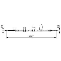 BOSCH 1 987 482 627 Seilzug, Feststellbremse