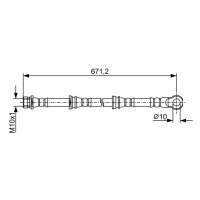 BOSCH 1 987 481 965 Bremsschlauch