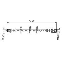 BOSCH 1 987 481 848 Bremsschlauch