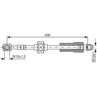 BOSCH 1 987 481 809 Bremsschlauch
