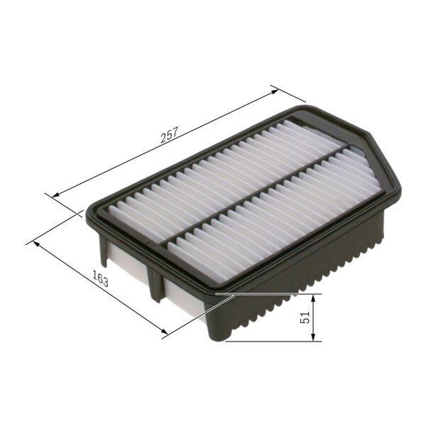 BOSCH F 026 400 481 Luftfilter