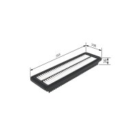 BOSCH F 026 400 455 Luftfilter