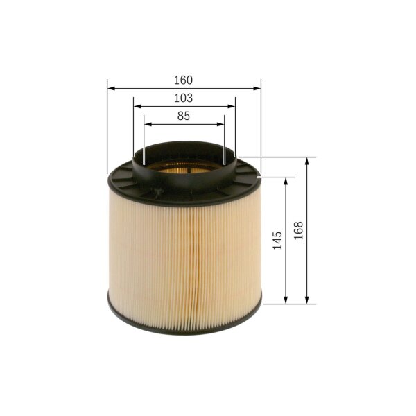 BOSCH F 026 400 394 Luftfilter