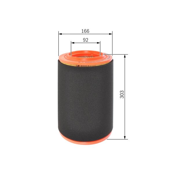 BOSCH F 026 400 370 Luftfilter