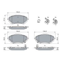 BOSCH 0 986 494 676 Bremsbelagsatz, Scheibenbremse