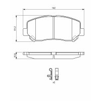 BOSCH 0 986 494 675 Bremsbelagsatz, Scheibenbremse