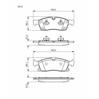 BOSCH 0 986 494 672 Bremsbelagsatz, Scheibenbremse