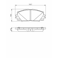 BOSCH 0 986 494 670 Bremsbelagsatz, Scheibenbremse
