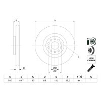 BOSCH 0 986 479 C90 Bremsscheibe