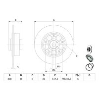 BOSCH 0 986 479 C87 Bremsscheibe