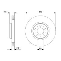 BOSCH 0 986 479 C85 Bremsscheibe