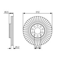 BOSCH 0 986 479 A30 Bremsscheibe