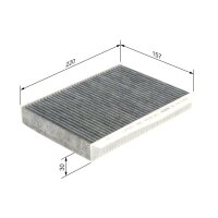 BOSCH 1 987 435 548 Filter, Innenraumluft
