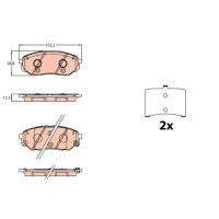 TRW GDB3638 Bremsbelagsatz, Scheibenbremse