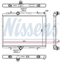 NISSENS 636029 Kühler, Motorkühlung