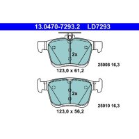 ATE 13.0470-7293.2 Bremsbelagsatz, Scheibenbremse