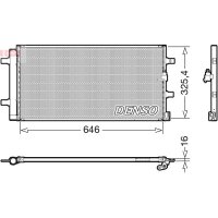 DENSO DCN02041 Kondensator, Klimaanlage