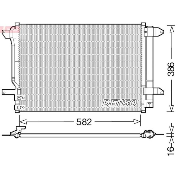 DENSO DCN32027 Kondensator, Klimaanlage