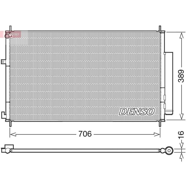 DENSO DCN40024 Kondensator, Klimaanlage