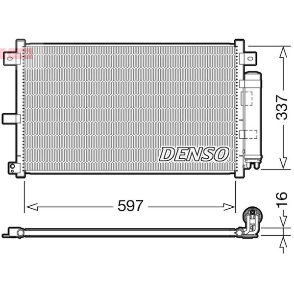 DENSO DCN44001 Kondensator, Klimaanlage