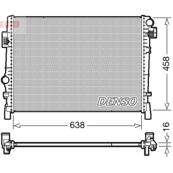 DENSO DRM09054 Kühler, Motorkühlung