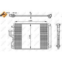 NRF 350334 Kondensator, Klimaanlage