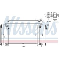 NISSENS 940685 Kondensator, Klimaanlage