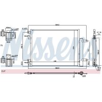 NISSENS 940733 Kondensator, Klimaanlage