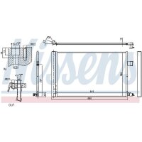 NISSENS 940808 Kondensator, Klimaanlage