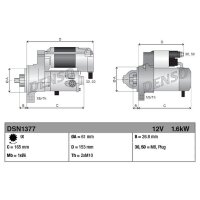 DENSO DSN1377 Starter