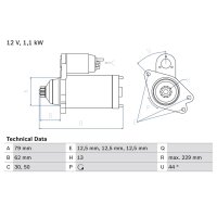 BOSCH 0 986 029 110 Starter