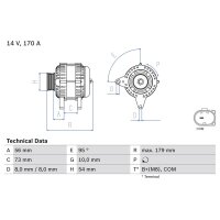 BOSCH 0 986 083 470 Generator