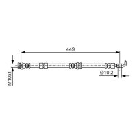 BOSCH 1 987 481 722 Bremsschlauch