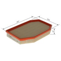 BOSCH F 026 400 476 Luftfilter