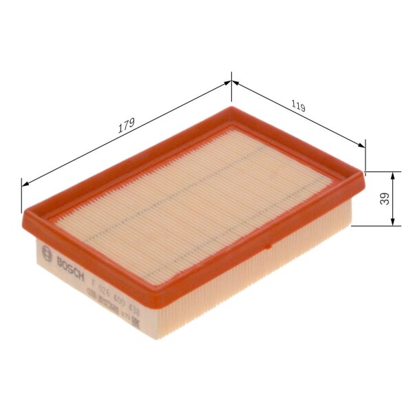 BOSCH F 026 400 438 Luftfilter