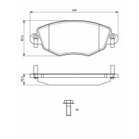 BOSCH 0 986 494 724 Bremsbelagsatz, Scheibenbremse
