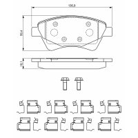 BOSCH 0 986 494 725 Bremsbelagsatz, Scheibenbremse