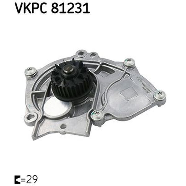 SKF VKPC 81231 Wasserpumpe, Motorkühlung