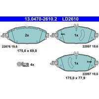 ATE 13.0470-2610.2 Bremsbelagsatz, Scheibenbremse