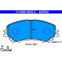 ATE 13.0460-5652.2 Bremsbelagsatz, Scheibenbremse