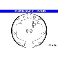 ATE 03.0137-3043.2 Bremsbackensatz, Feststellbremse