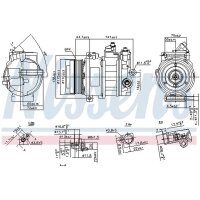 NISSENS 890304 Kompressor, Klimaanlage
