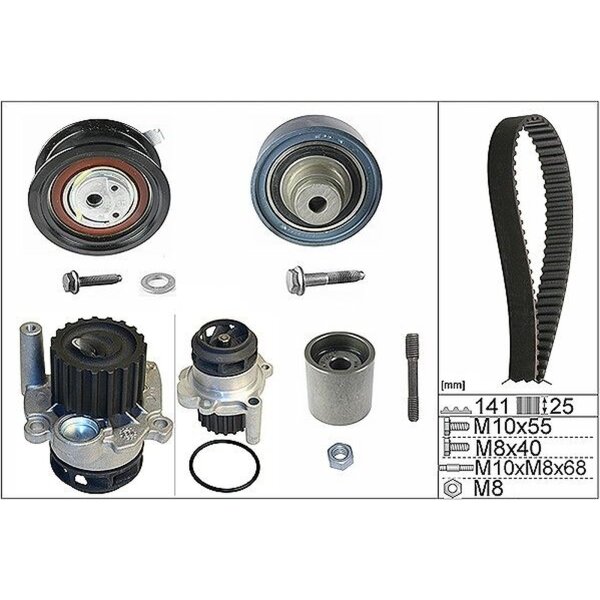 Schaeffler INA 530 0361 32 Wasserpumpe + Zahnriemensatz