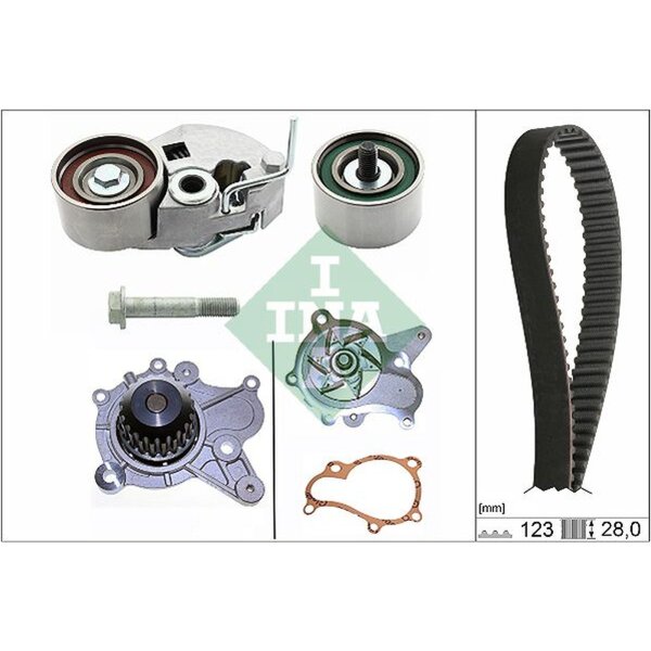 Schaeffler INA 530 0542 31 Wasserpumpe + Zahnriemensatz