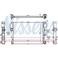 NISSENS 627025 Kühler, Motorkühlung