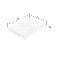 BOSCH 1 987 435 070 Filter, Innenraumluft